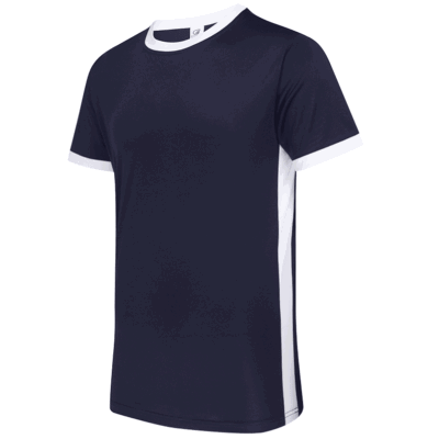 UDF07 Side Panel Anti-Odor Dri-Fit T-Shirts navy white (1)