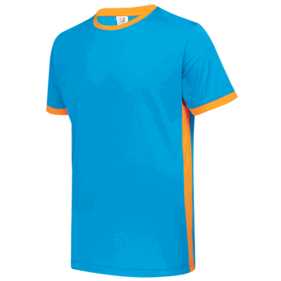 UDF07 Side Panel Anti-Odor Dri-Fit T-Shirts blue orange (2)
