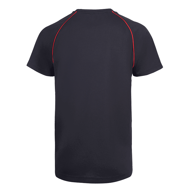UDP08 Vov Piping Dri Fit T-Shirts black red (2)