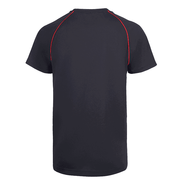 UDP08 Vov Piping Dri Fit T-Shirts black red (2)