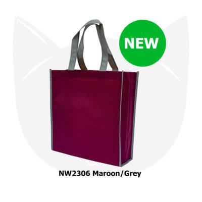 NW23 Non woven bag 2020-21 maroon grey