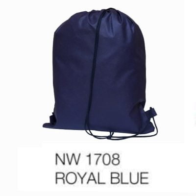 NW17 Non woven drawstring bag 2019-20 royal blue