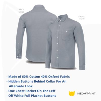 BEAM Oxford Corporate Long Sleeve Shirt 2019-20 details