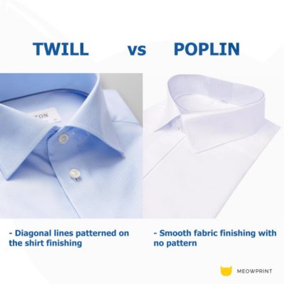 BEAM Twill vs Poplin fabric comparison