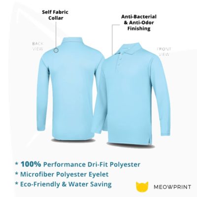 UDF27 Anti-Odor Dri-Fit Long-Sleeve Polo T-Shirts 2019-20 details