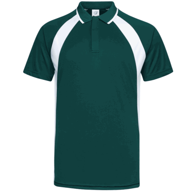 UDF33 Bi-Cross Anti-Odor Polo T-Shirt green white (2)
