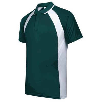UDF33 Bi-Cross Anti-Odor Polo T-Shirt green white (3)