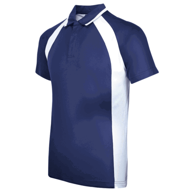 UDF33 Bi-Cross Anti-Odor Polo T-Shirt navy white (1)