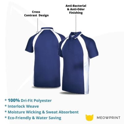 UDF33 Bi-Cross Anti-Odor Polo T-Shirt 2019-20 details