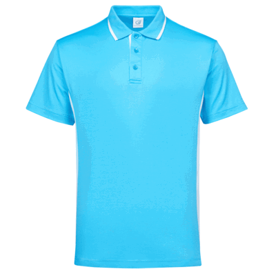 UCP13 Contra Anti-Odor Polo T-Shirt light blue white (3)