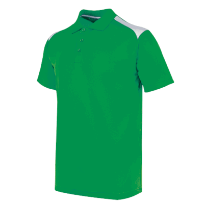 UDF19 T-Max Anti-Odor Polo T-Shirt green white (1)