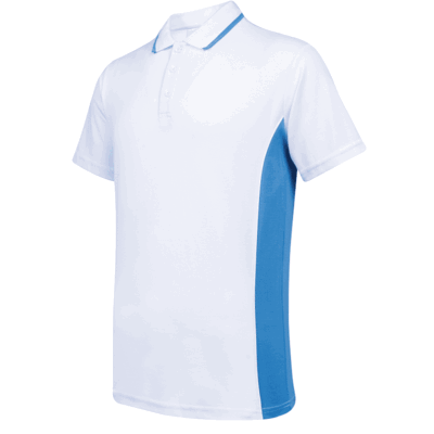 UCP13 Contra Anti-Odor Polo T-Shirt white light blue (3)