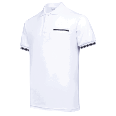 UCP11 Minimalist Anti-Odor Polo T-Shirt white and black (1)