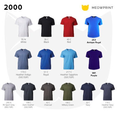 Gildan Ultra Cotton Adult T-Shirts 2000 24-25 catalogue