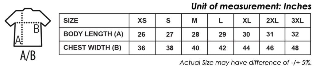 Callaway Oxford Pique Polo T-Shirts 2020 size chart