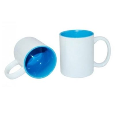 Inner Coloured Ceramic Mug blue color