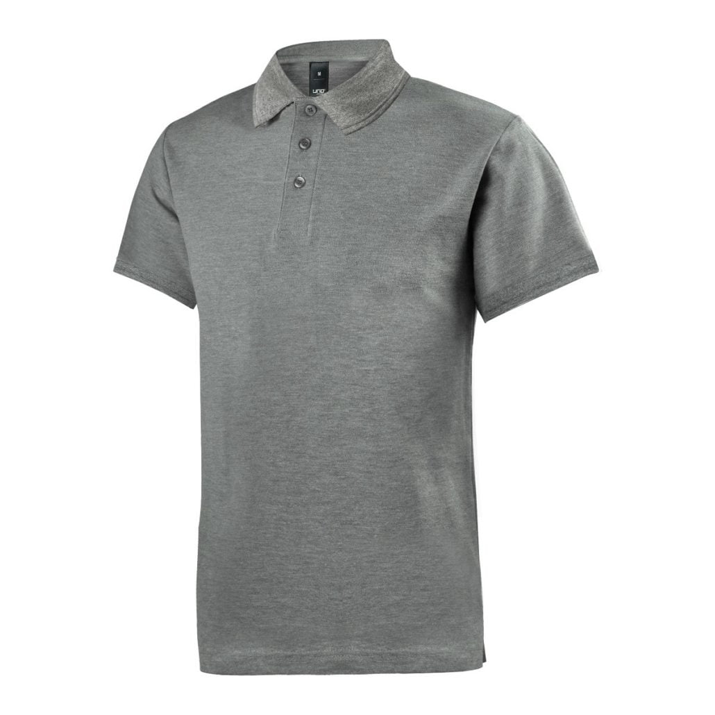 Uno Supremo CVC Polo T-Shirt grey