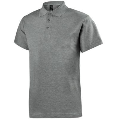 Uno Verano Premium Cotton Polo T-Shirt Grey melange