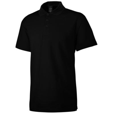 Uno Verano Premium Cotton Polo T-Shirt Black