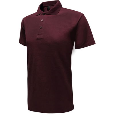 Uno Verano Premium Cotton Polo T-Shirt Burgundy