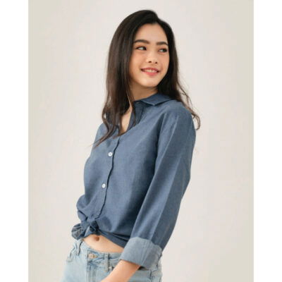 NHB3100 Virgil Denim Long Sleeve Shirt 22-23 model 2