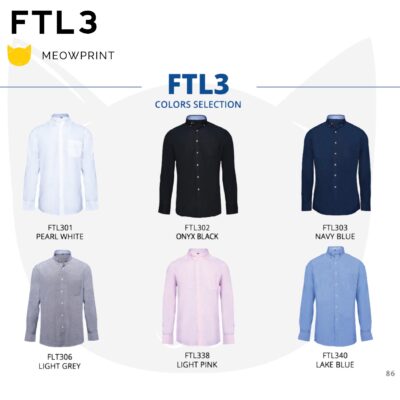 FTL3 BEAM Oxford Corporate Long Sleeve Shirt 2021 catalogue