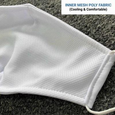upclose inner polyester mesh fabric 2