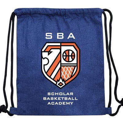 Denim Drawstring Bags model 1