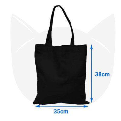 B4 Natural Canvas Tote Bag CB1011 (10oz) black