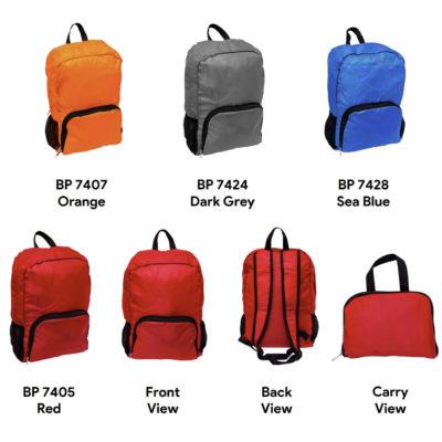 Nylon Foldable Backpack (210D) thumbail
