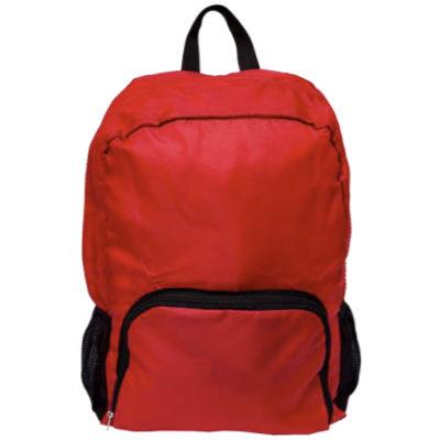 Nylon Foldable Backpack (210D) red