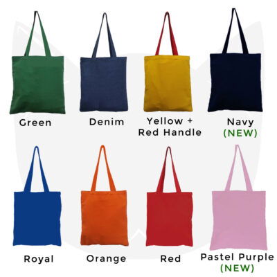 A4 Colored Canvas Tote Bag (10oz) 2022 catalogue name