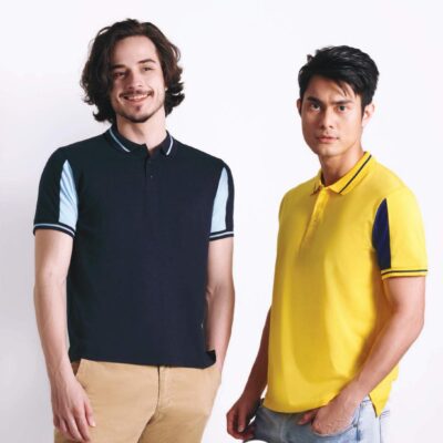 SJ09 Multi-Tone Cotton Polo T-Shirts 2021 model 1