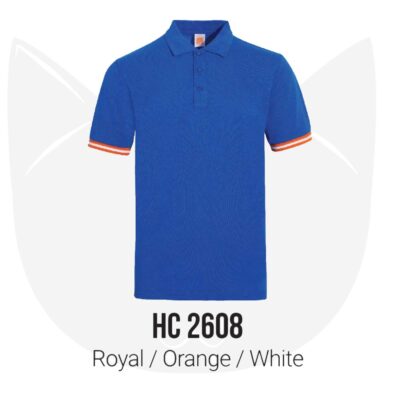 HC26 Multi-Tone Cotton Polo T-Shirts 2021 royal