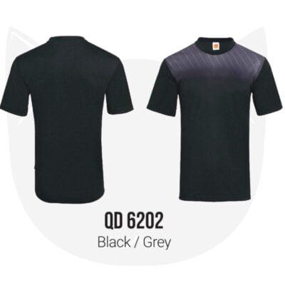 QD62 Multi-Tone Dri-Fit Polo T-Shirts black
