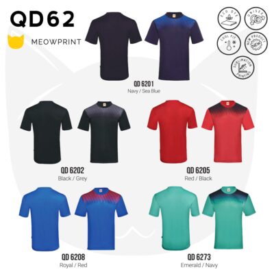 QD62 Multi-Tone Dri-Fit Polo T-Shirts catalogue