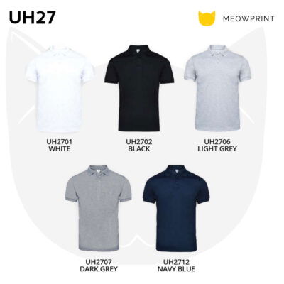 UH27 Double Pique Plain Polo T-Shirt 22-23 CATALOGUE