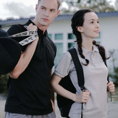 UH27 Double Pique Plain Polo T-Shirt 22-23 MODEL1