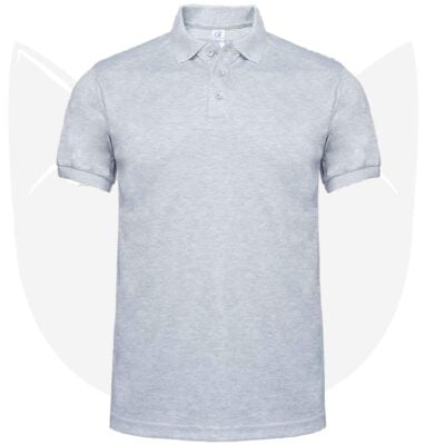 UH27 Double Pique Plain Polo T-Shirt 2021 light grey