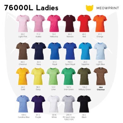 Gildan Premium Cotton Adult T-Shirts (76000L) 24-25 catalogue new