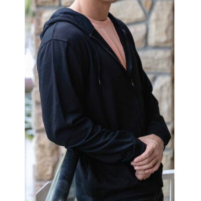 SS10 Basic Zipped Hoodies 24-24 model 1