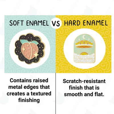 hard enamel vs soft enamel pins difference