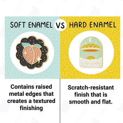 hard enamel vs soft enamel pins difference