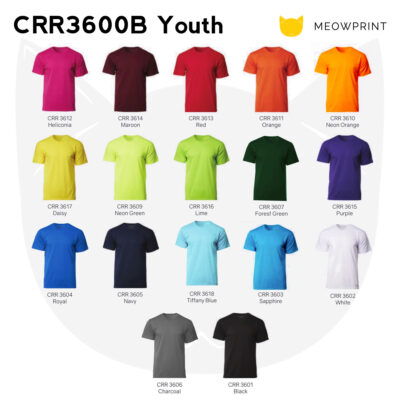 CRR3600B Youth Dry Pique Performance T-shirt 24-25 catalogue