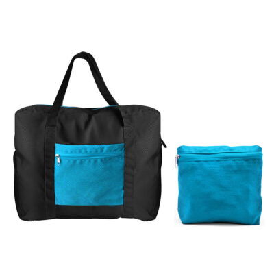 Multi-Tone Foldable Duffle Bag Blue