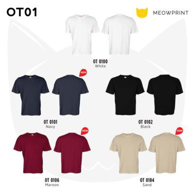 Basic Oversized Crew Neck T-Shirt OT01 24-25 catalogue