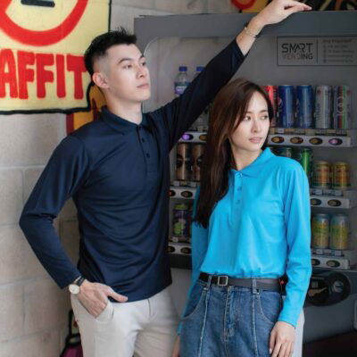 Basic Dri-Fit Long-Sleeves Polo T-Shirts QD67 24-25 model 1