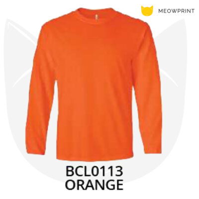 BCL01 BEAM Cotton Long-Sleeves T-Shirts 23-24 ORANGE