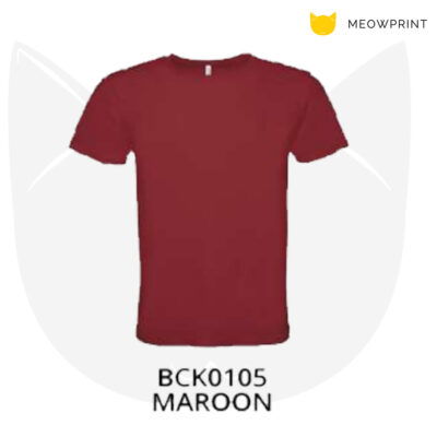 BCK01 BEAM Kids Cotton Round Neck T-Shirts (160gsm) 22-23 MAROON
