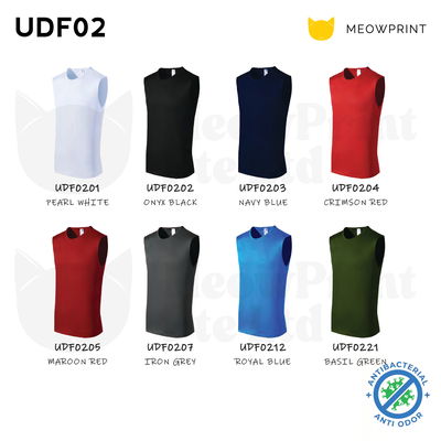UDF02 100% Dri-Fit Polyester Sports Singlet 25-26 colors